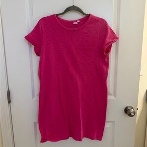 GAP Vibrant Pink T-Shirt Dress
